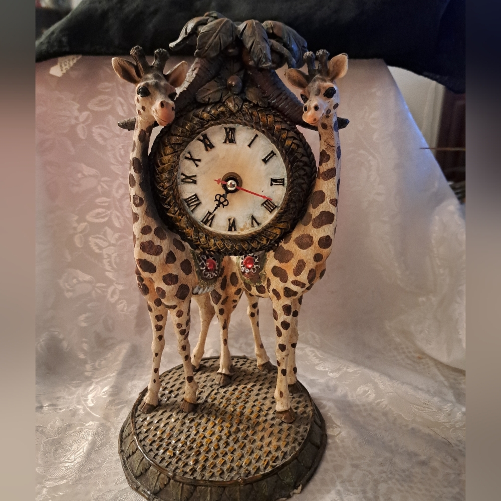 Giraffe Duo Decorative Wall Clock